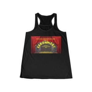 Curtain Up Womens Racerback Tank - Black
