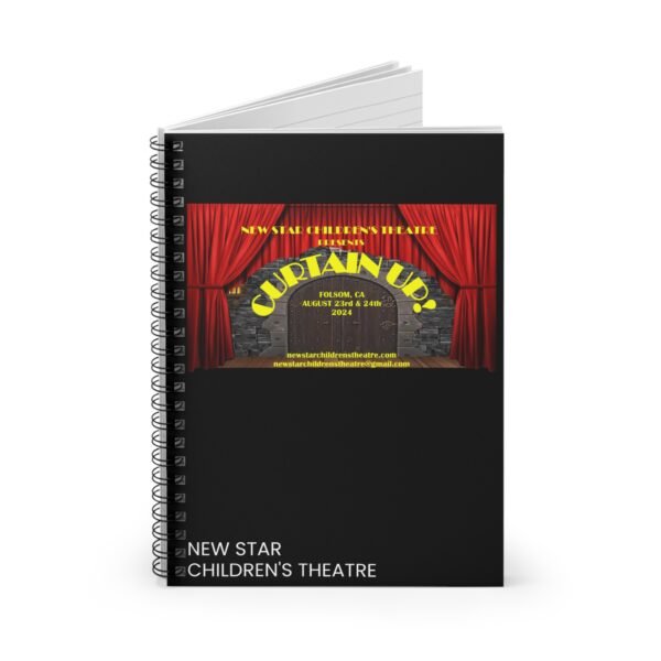 New Star Children's Theatre Curtain Up! Spiral Notebook - Ruled Line