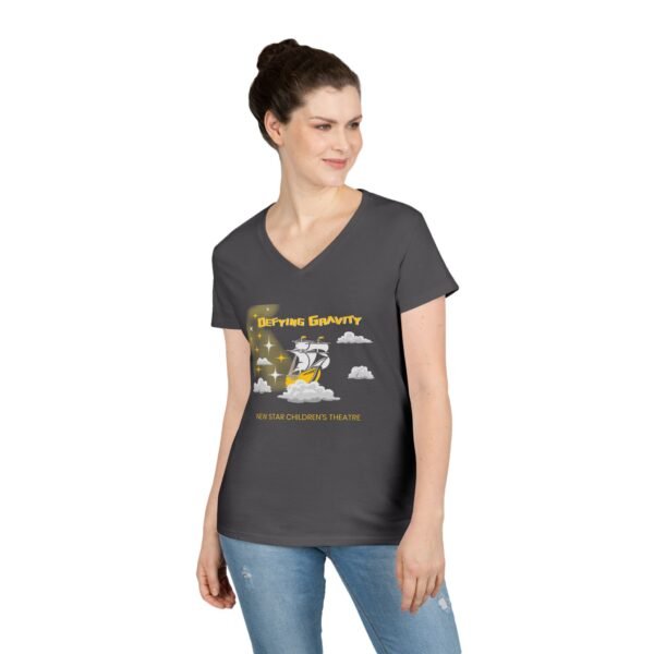 New Star Children's Theatre "Defying Gravity" Ladies' V-Neck T-Shirt - Image 9