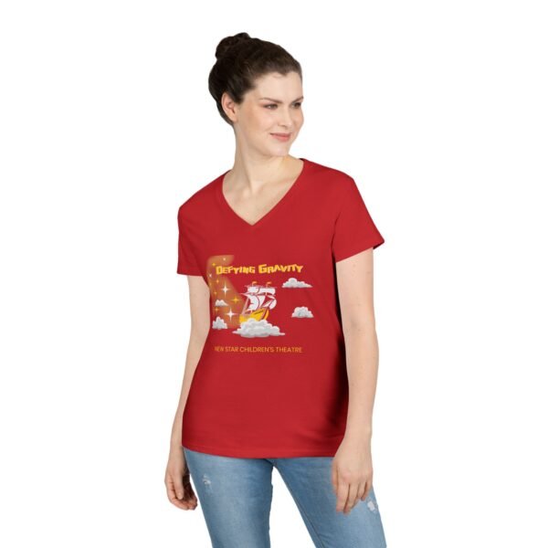 New Star Children's Theatre "Defying Gravity" Ladies' V-Neck T-Shirt - Image 27