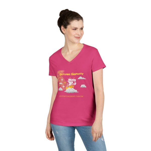 New Star Children's Theatre "Defying Gravity" Ladies' V-Neck T-Shirt - Image 24