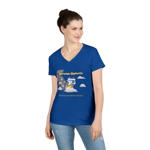 New Star Children's Theatre "Defying Gravity" Ladies' V-Neck T-Shirt - Image 12