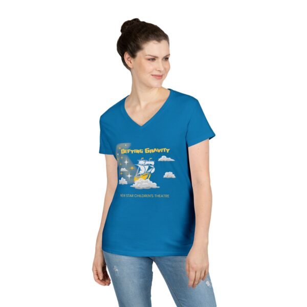 New Star Children's Theatre "Defying Gravity" Ladies' V-Neck T-Shirt - Image 6