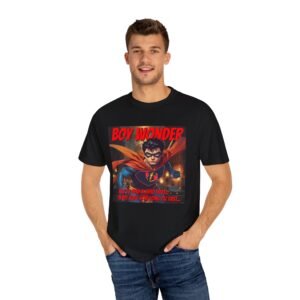 Heroic Boy Wonder Graphic Tee - Perfect for Comic Fans! New Star Character Tee