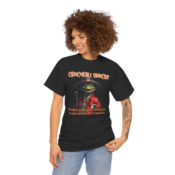 New Star Character Tee Featuring Crocodile Snacks on a Unisex Heavy Cotton Tee - Fun Vintage Grin T-Shirt for Casual Wear - Image 16