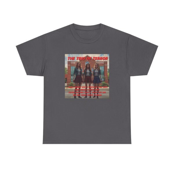 New Star Character Tee Featuring Trio of Terror  on a Unisex Heavy Cotton Tee - Vintage Style Graphic Tee - Image 34