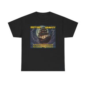 New Star Character Tee featuring Defying Gravity Pirate Tee - Unisex Heavy Cotton Shirt for Adventure Lovers