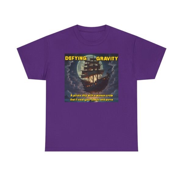 New Star Character Tee featuring Defying Gravity Pirate Tee - Unisex Heavy Cotton Shirt for Adventure Lovers - Image 5