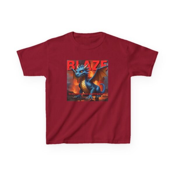Kids Heavy Cotton™ Dragon Tee - Blaze Design for Young Adventurers - Image 33