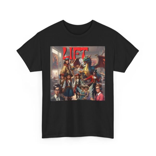 Vibrant New Star LIFT Character Tee - Unisex Heavy Cotton Tee – Celebrate life with Artful Design - Image 3