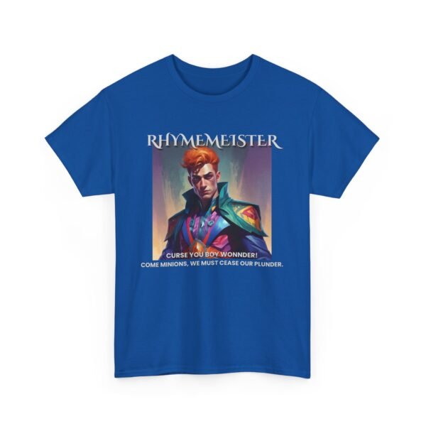 Character Tee - Boy Blunder and the Trio of Terror Villain Rhyme Meister Unisex T-Shirt - Image 29