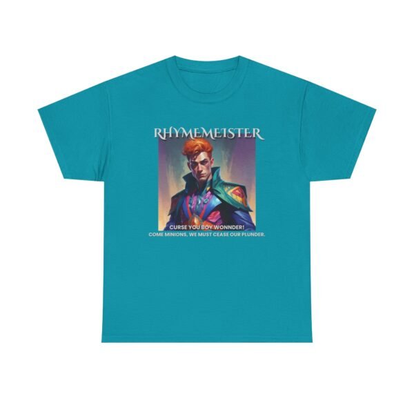 Character Tee - Boy Blunder and the Trio of Terror Villain Rhyme Meister Unisex T-Shirt - Image 23