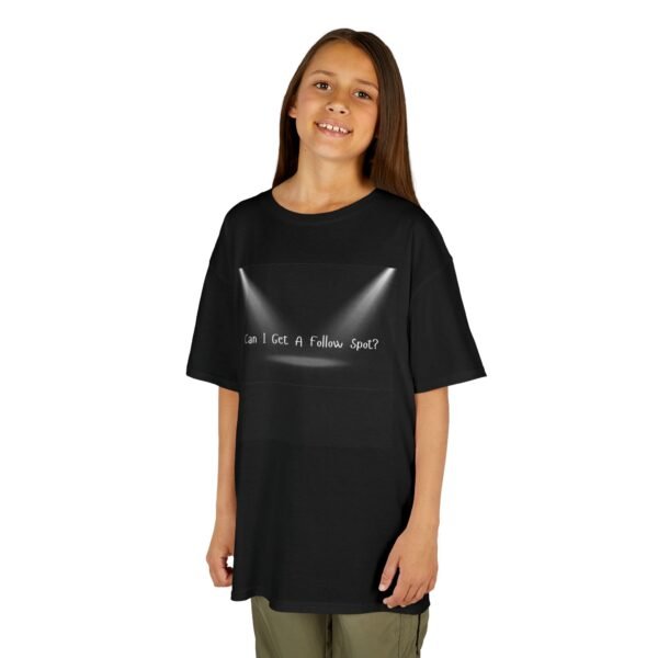 Kids Heavy Cotton™ Tee - "Can I Get A Follow Spot?" Stage Humor Shirt - Image 4