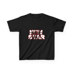 Kids New Star Silhouette Logo Tee - Fun Heavy Cotton T-Shirt for Young Performers