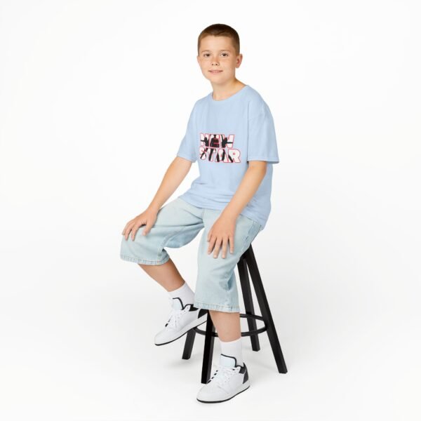 Kids New Star Silhouette Logo Tee - Fun Heavy Cotton T-Shirt for Young Performers - Image 57