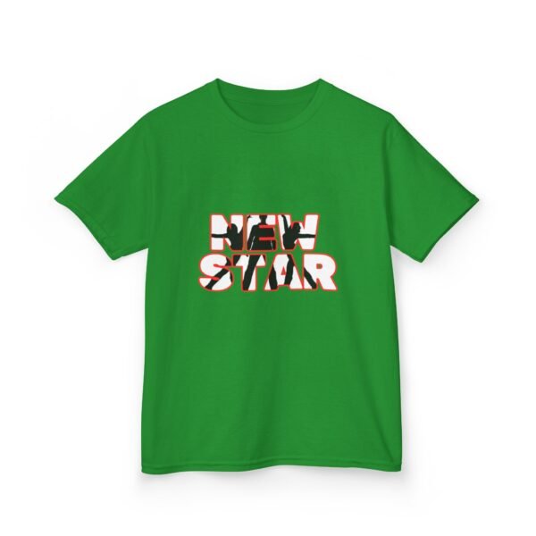 Kids New Star Silhouette Logo Tee - Fun Heavy Cotton T-Shirt for Young Performers - Image 40