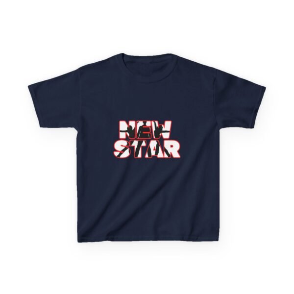 Kids New Star Silhouette Logo Tee - Fun Heavy Cotton T-Shirt for Young Performers - Image 80