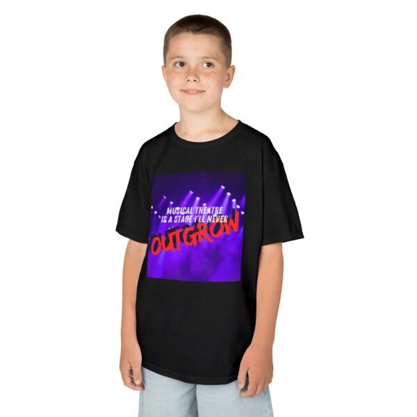 Never Outgrow Musical Theatre, Kids Tee – Perfect for Young Performers - Image 5