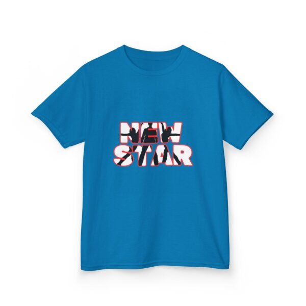 Kids New Star Silhouette Logo Tee - Fun Heavy Cotton T-Shirt for Young Performers - Image 61