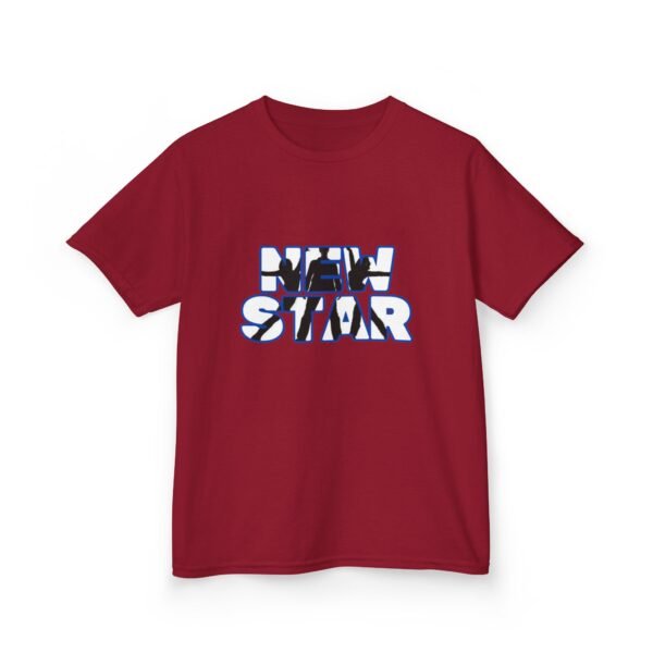 Kids New Star Silhouette Logo Tee - Fun Heavy Cotton T-Shirt for Young Performers - Image 103