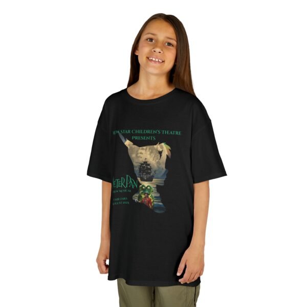 Kids T-Shirt Peter Pan Silhouette Moonlit Sea Jolly Roger Tinkerbell Crocodile Captain Hook - Image 5