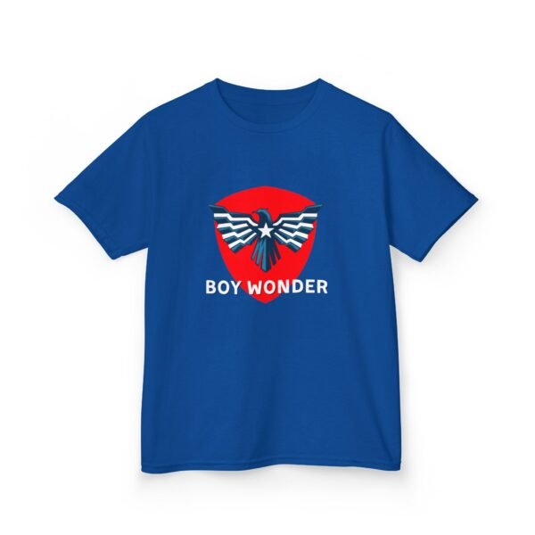 Kids Superhero Tee - Boy Wonder Design, Fun Kids Shirt, Gift for Young Heroes, Birthday Present, Youth Apparel, Playtime Outfit - Image 3