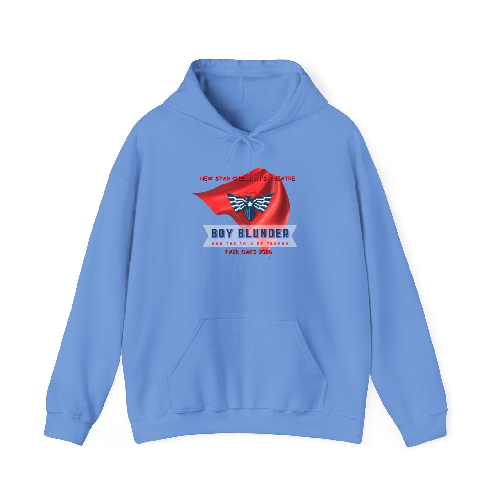 Hooded Sweatshirt Boy Blunder and the Trio of Terror - Blue