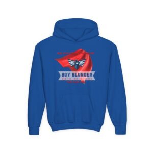 Boy Blunder and the Trio of Terror Youth Hoodie - Blue
