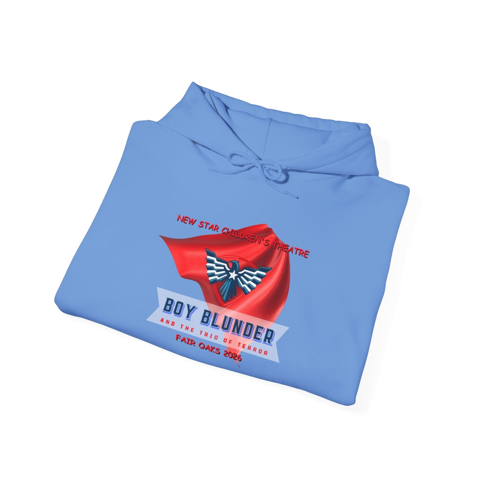 Hooded Sweatshirt Boy Blunder and the Trio of Terror - Blue