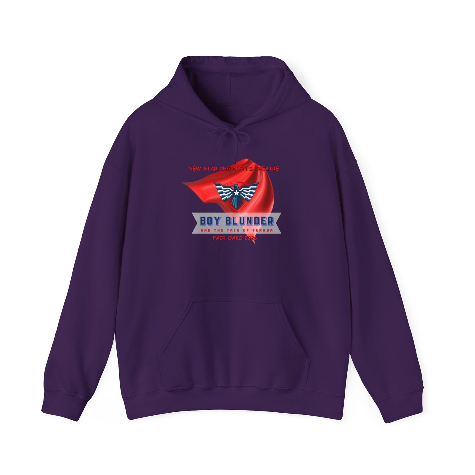 Hooded Sweatshirt Boy Blunder and the Trio of Terror - Purple