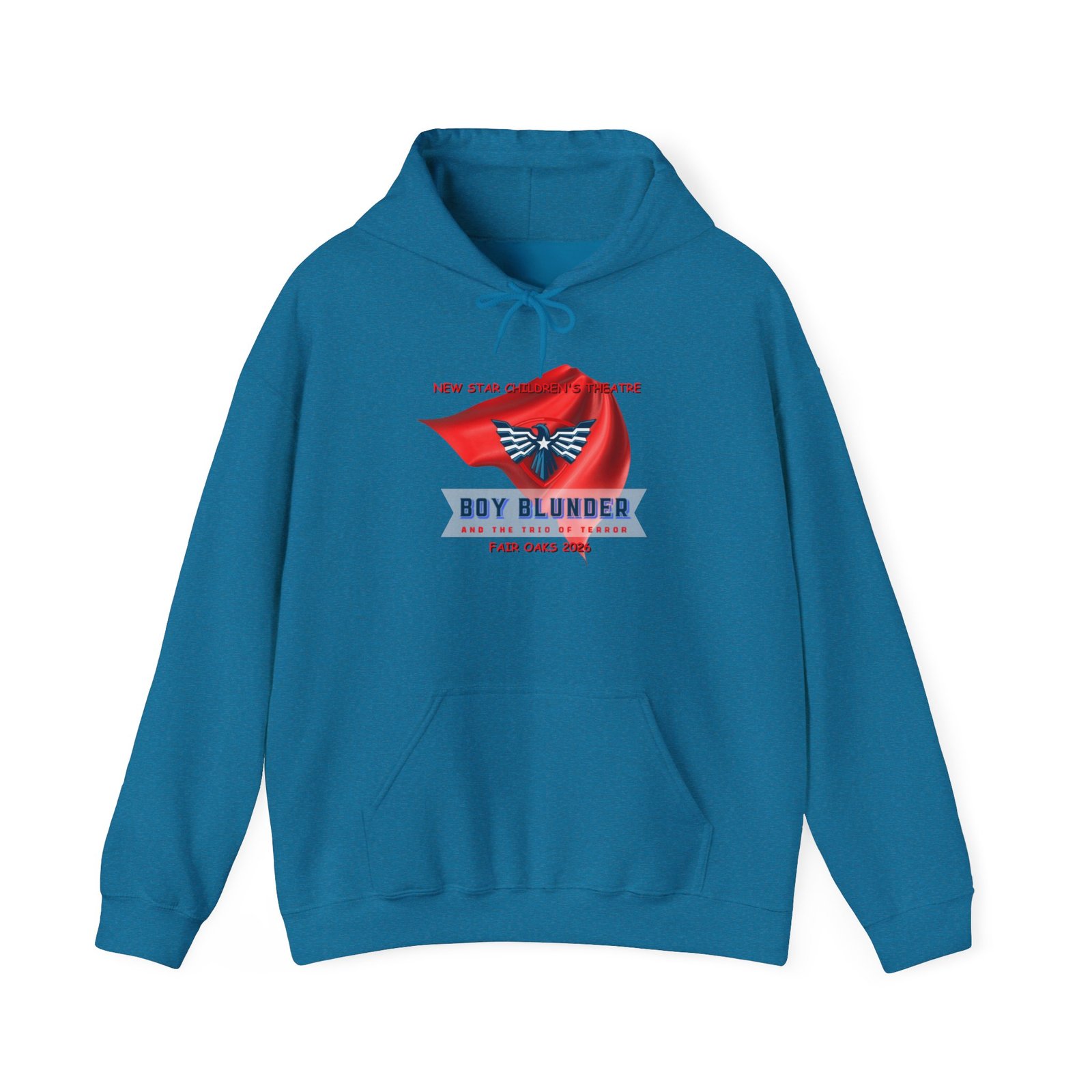 Hooded Sweatshirt Boy Blunder and the Trio of Terror - Blue