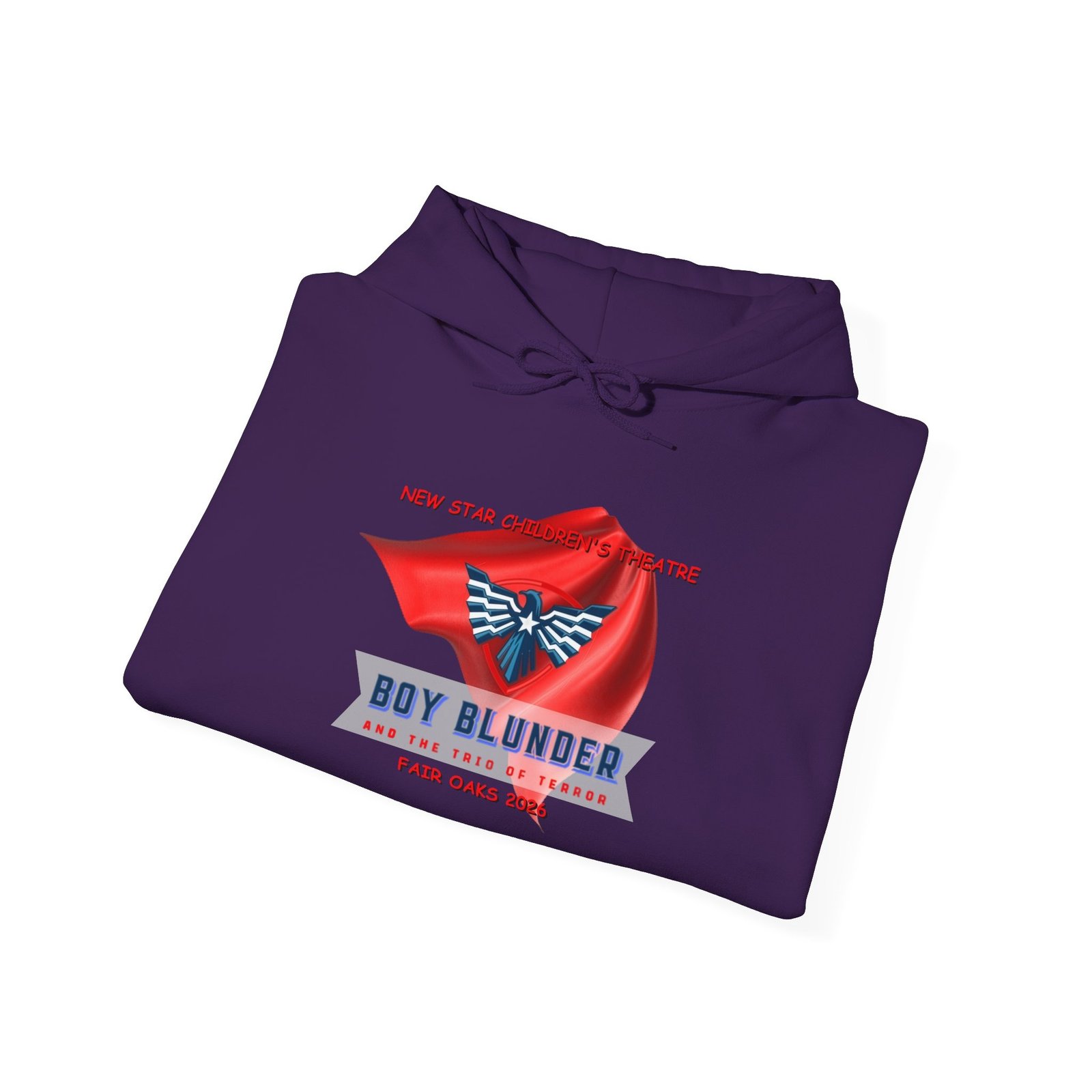 Hooded Sweatshirt Boy Blunder and the Trio of Terror - Purple