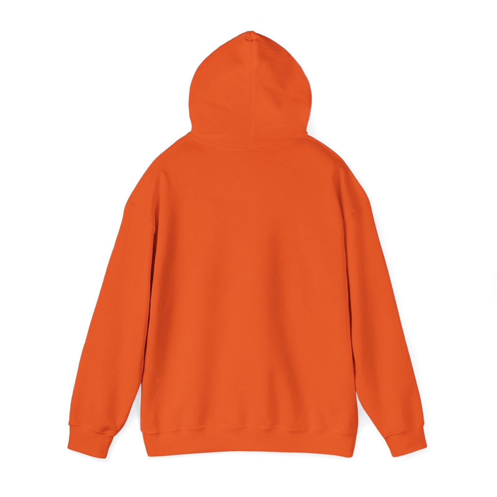 Hooded Sweatshirt Boy Blunder and the Trio of Terror (Back)- Orange
